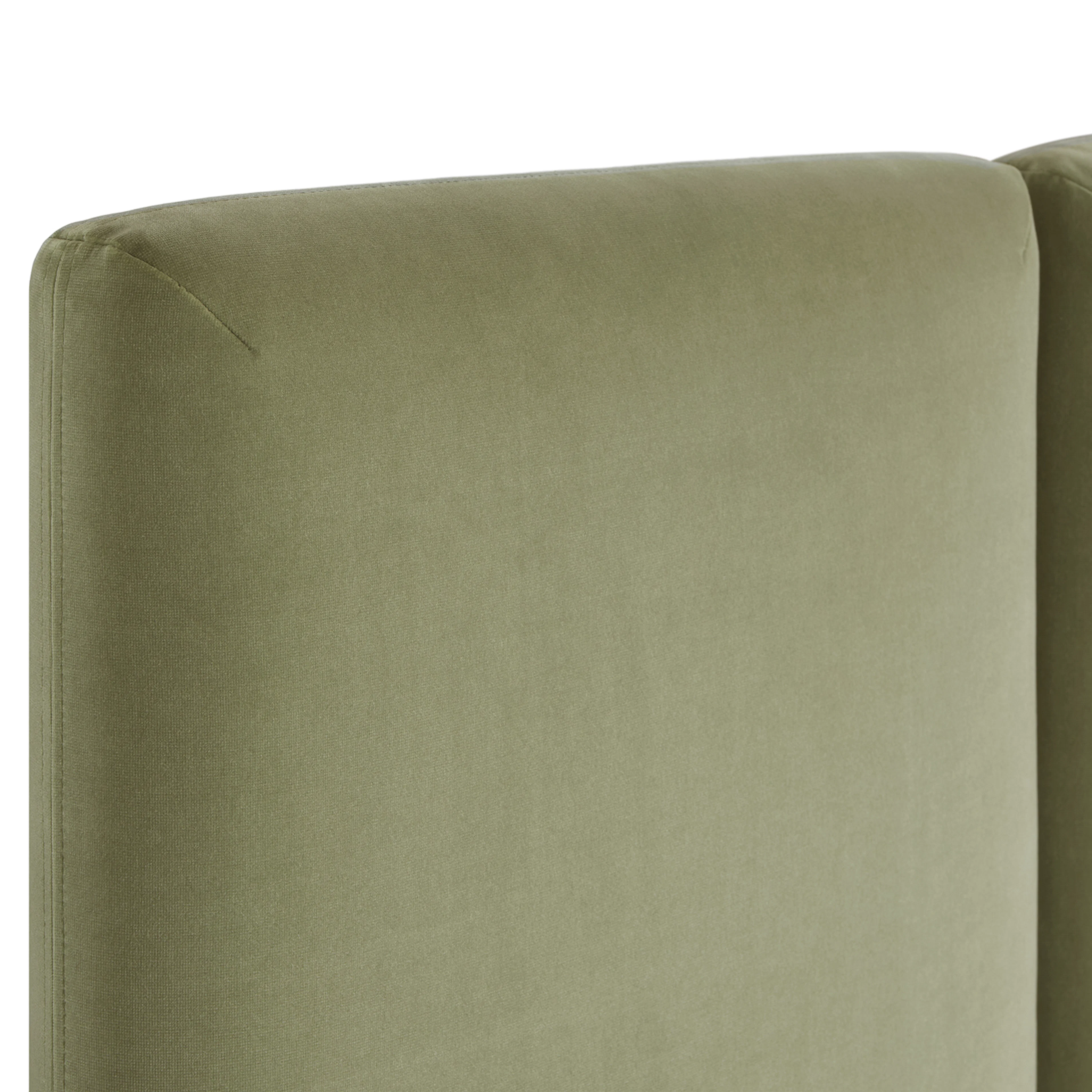 Noel King Tall Velvet Headboard - Plush Pacific Sage