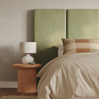 Noel Queen Tall Velvet Headboard - Plush Pacific Sage