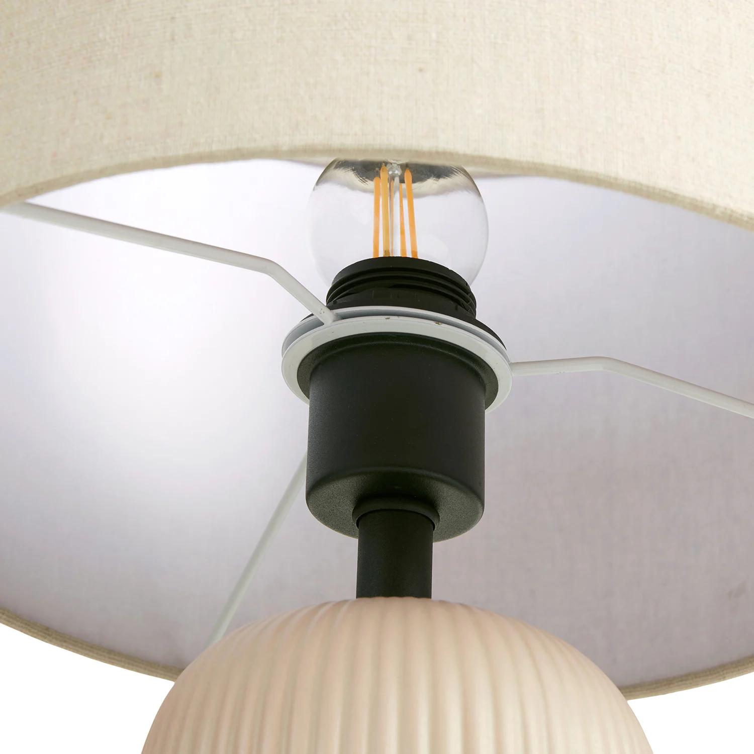 Palisade Table Lamp in Putty Gray - Stylish & Modern