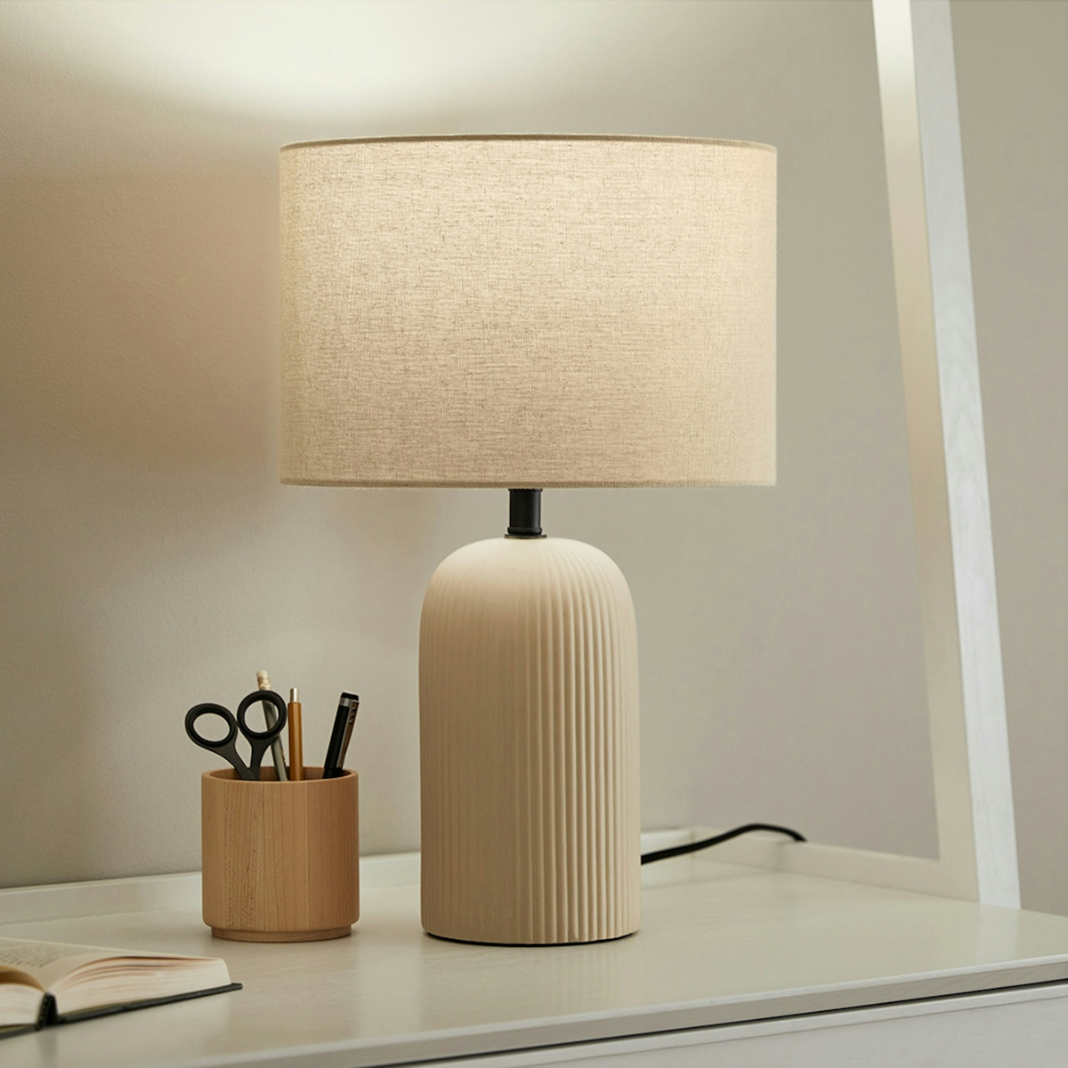 Palisade Table Lamp - Putty Gray