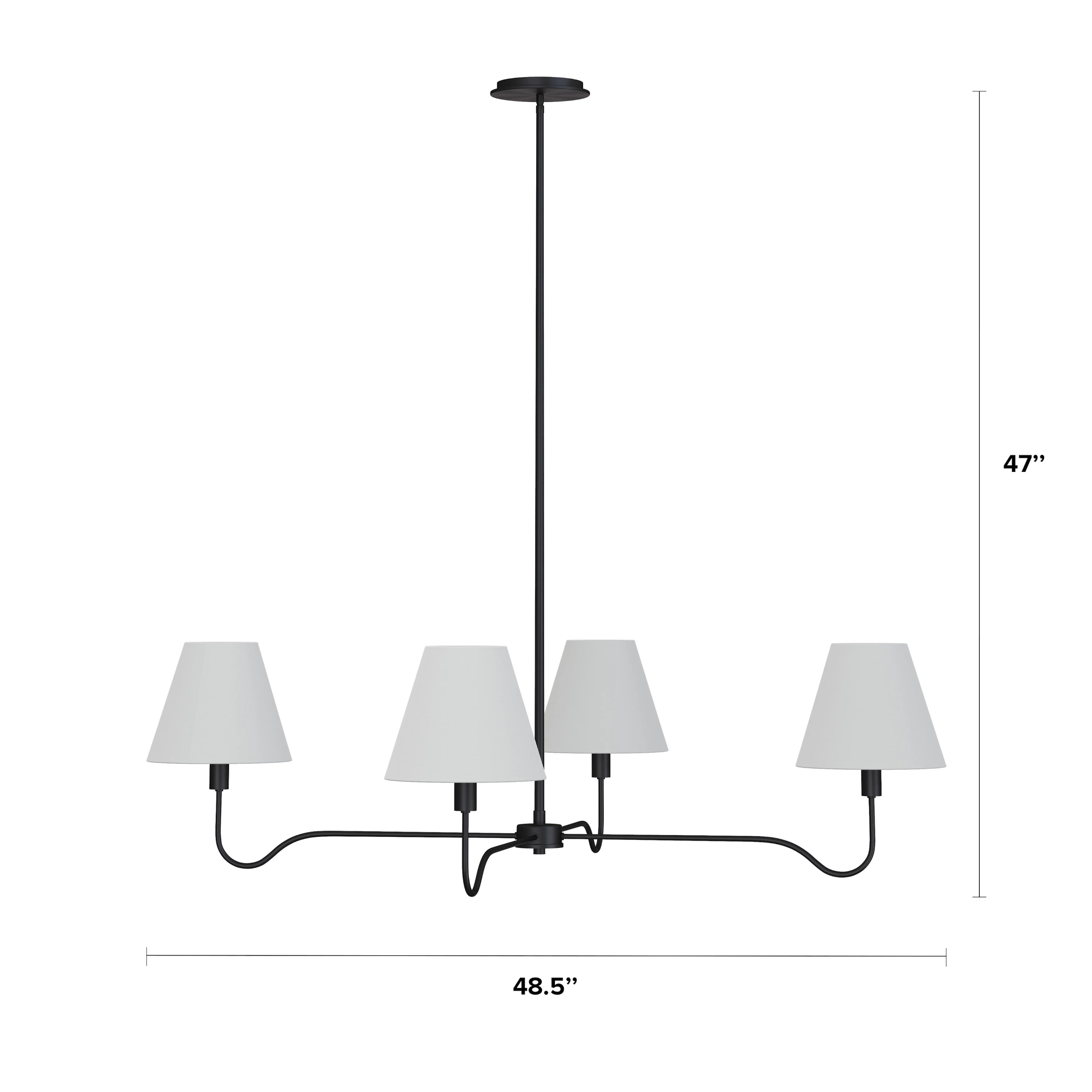 Lombard Chandelier - Black