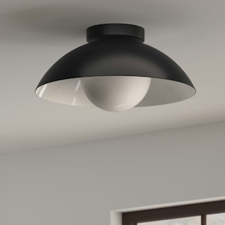 Gemma Flushmount Ceiling Light - Black