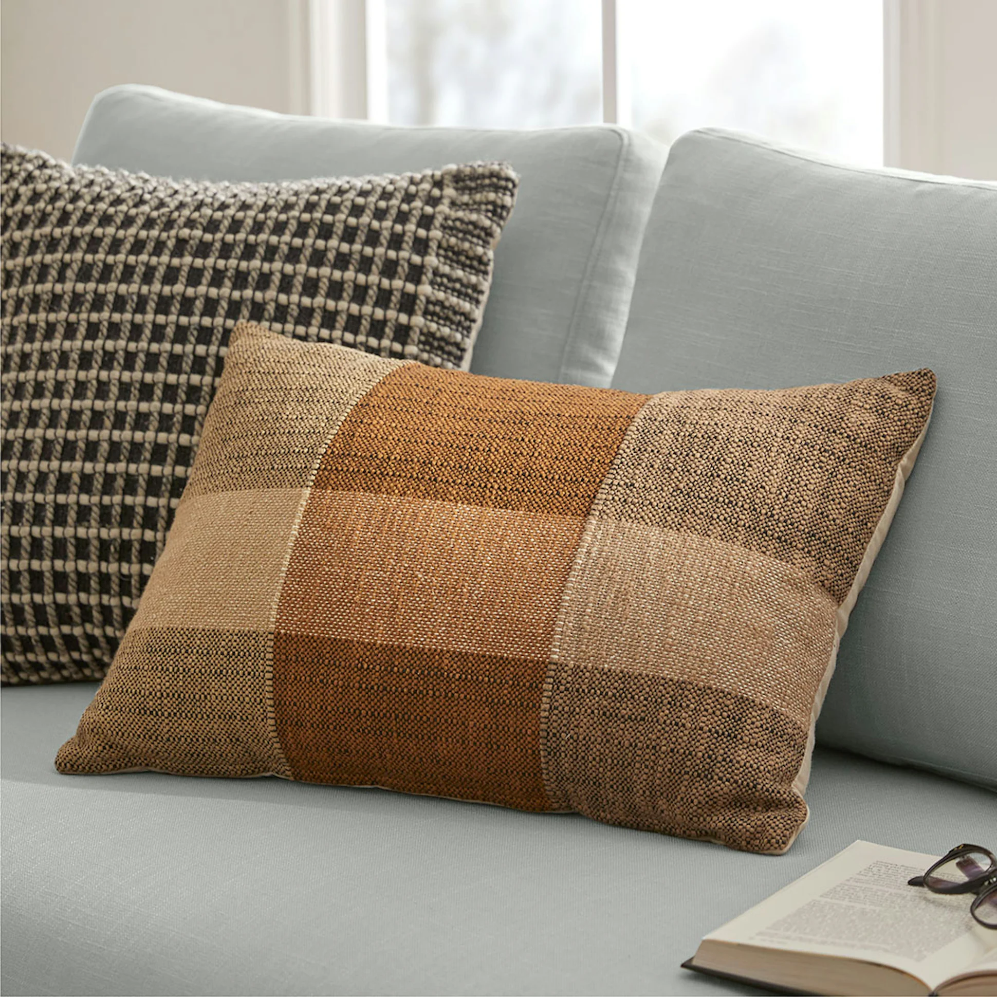 Lewis Plaid Brown Pillow