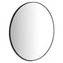 Mansfield Small Round Wall Mirror - Black
