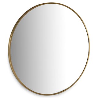 Mansfield Small Round Wall Mirror - Brass
