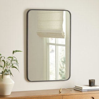 Mansfield Rectangular Wall Mirror - Black