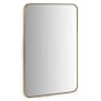 Mansfield Rectangular Wall Mirror - Brass