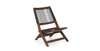 Santo Charcoal Folding Lounge Chair