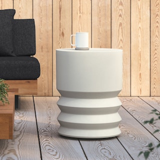 Pindo White Side Table