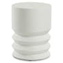 Pindo Outdoor Concrete Side Table - White