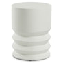 Pindo Outdoor Concrete Side Table - White