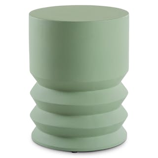 Pindo Outdoor Concrete Side Table - Khaki Green
