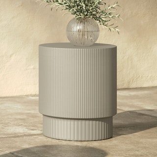 Flote Natural Concrete Side Table