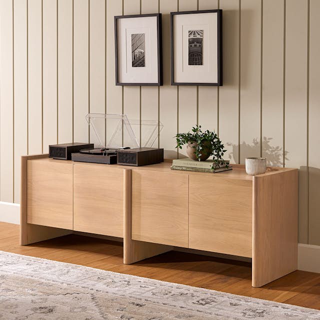 Torme 72" Media Unit - White Oak