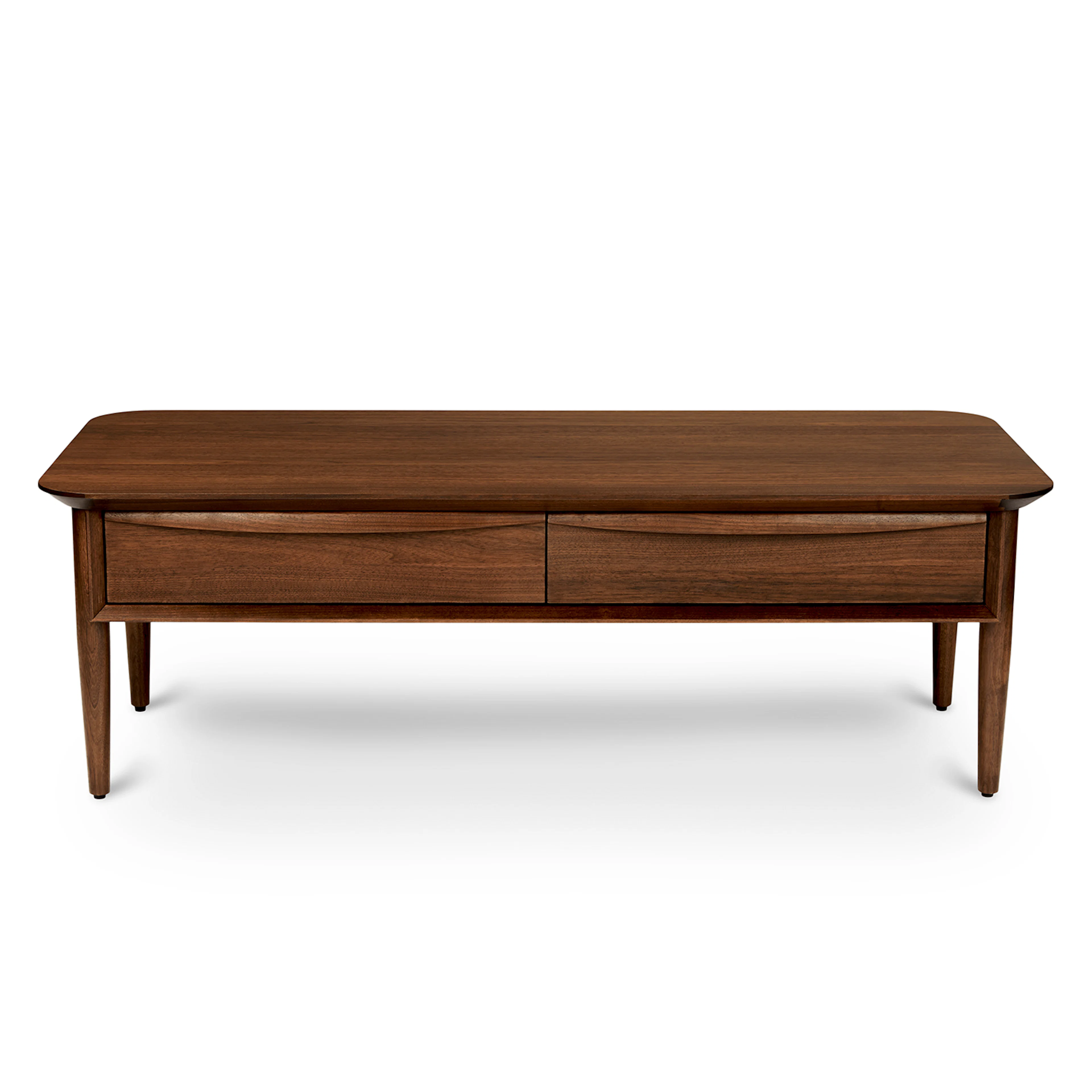 Lenia 46" Storage Coffee Table - Walnut