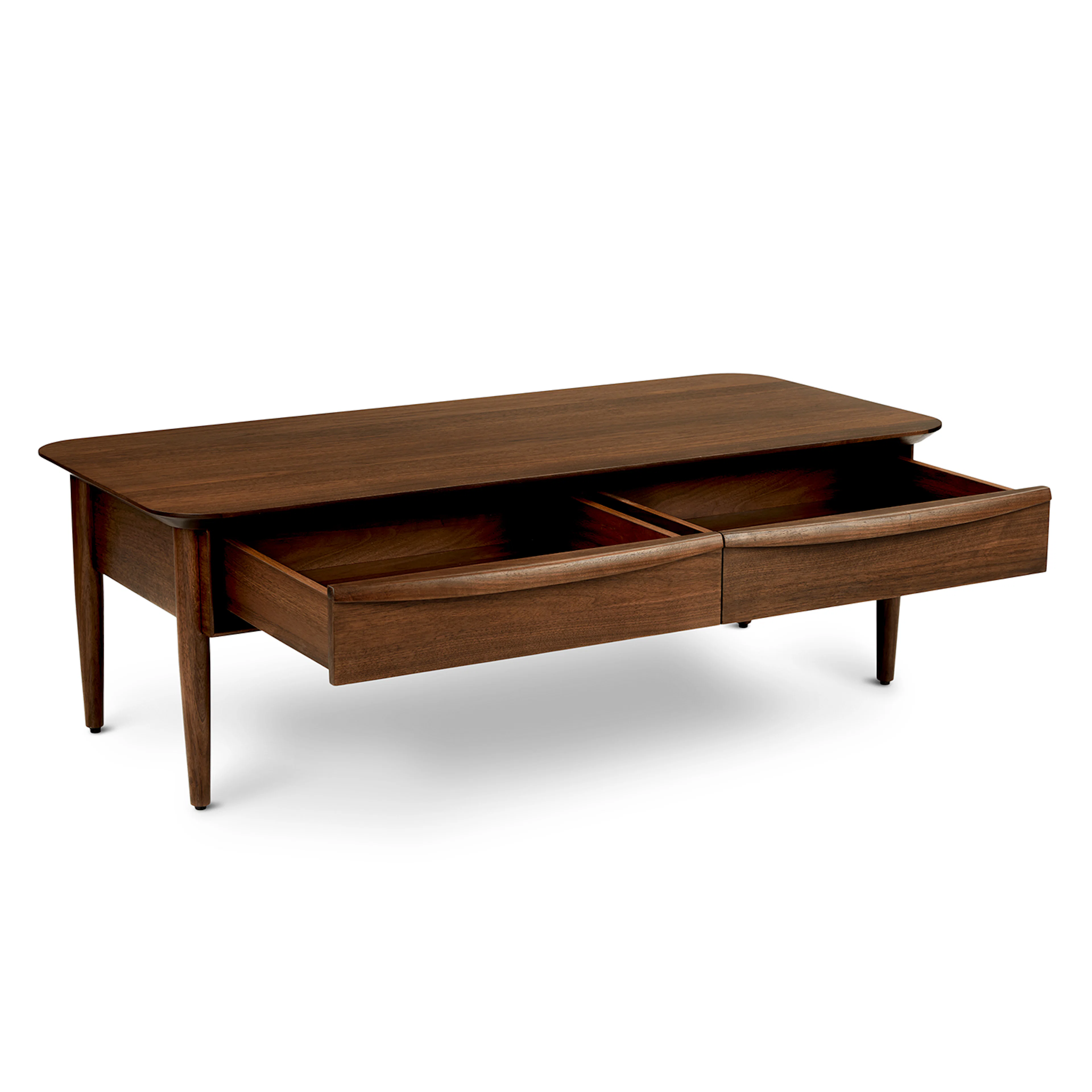 Lenia 46" Storage Coffee Table - Walnut