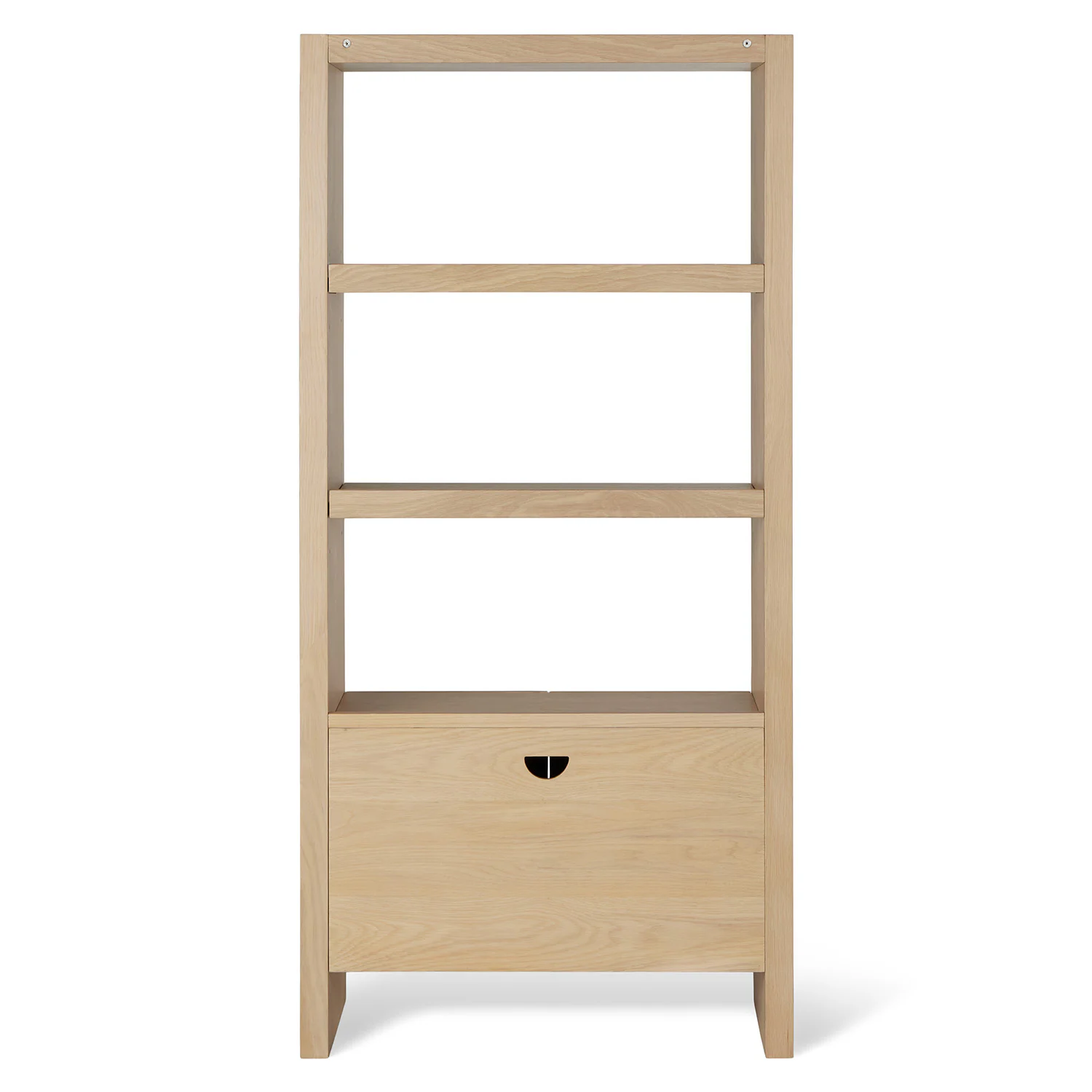 Torme 34" Bookcase with Storage, Tall - White Oak