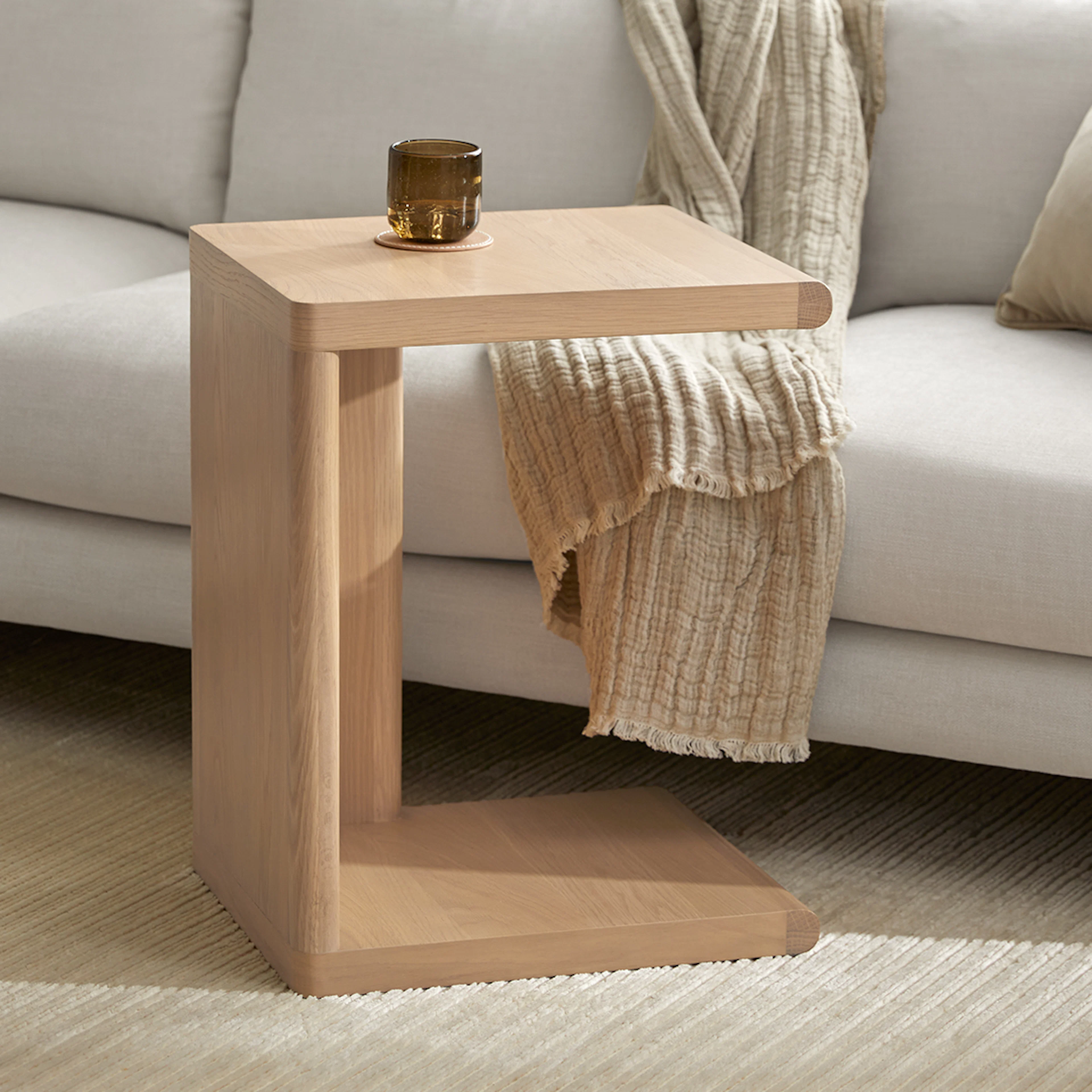 Torme C Side Table in White Oak - Stylish & Modern