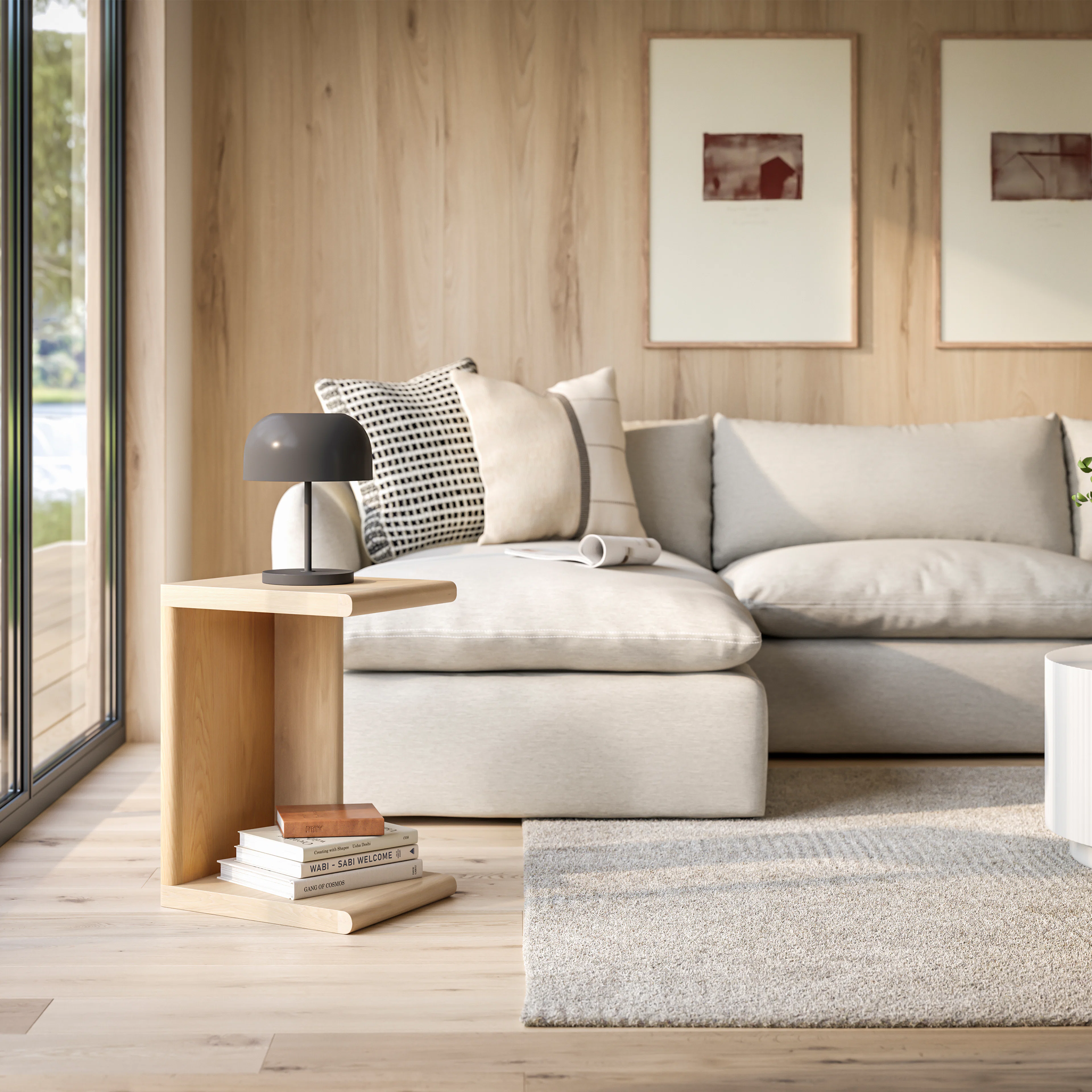 Torme C Side Table in White Oak - Stylish & Modern