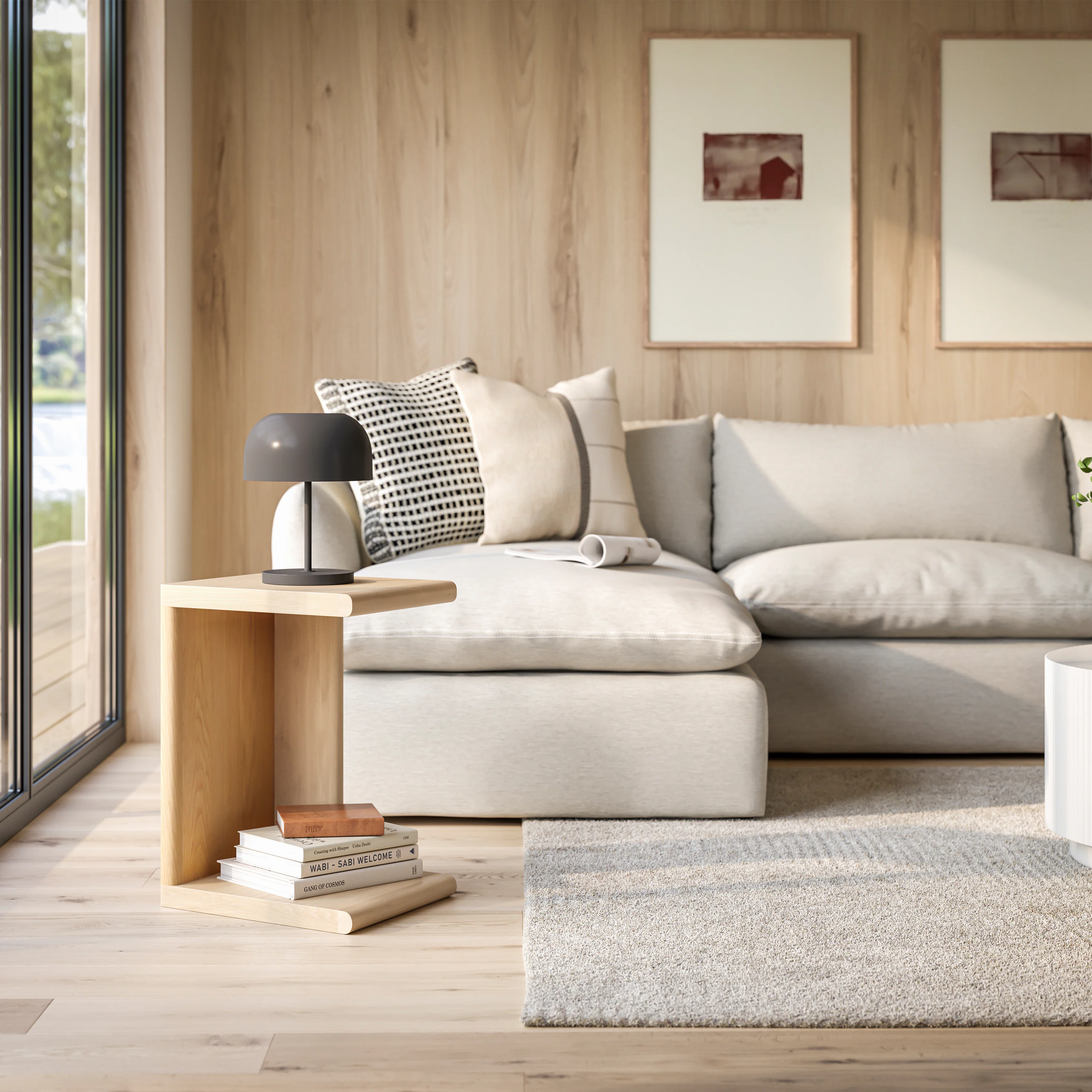 Torme C Side Table in White Oak - Stylish & Modern