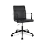 Gerven Leather Office Chair - Oxford Black