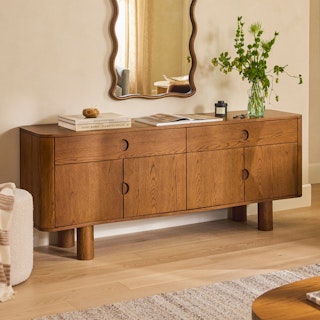 Adel 71" Sideboard - Smoked Oak