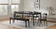 Plumas Black Ash Dining Table for 6 - Gallery View 2 of 10.