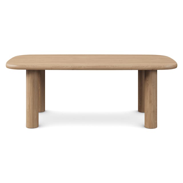 Muhly White Oak Scandinavian Dining Table for 6 Article