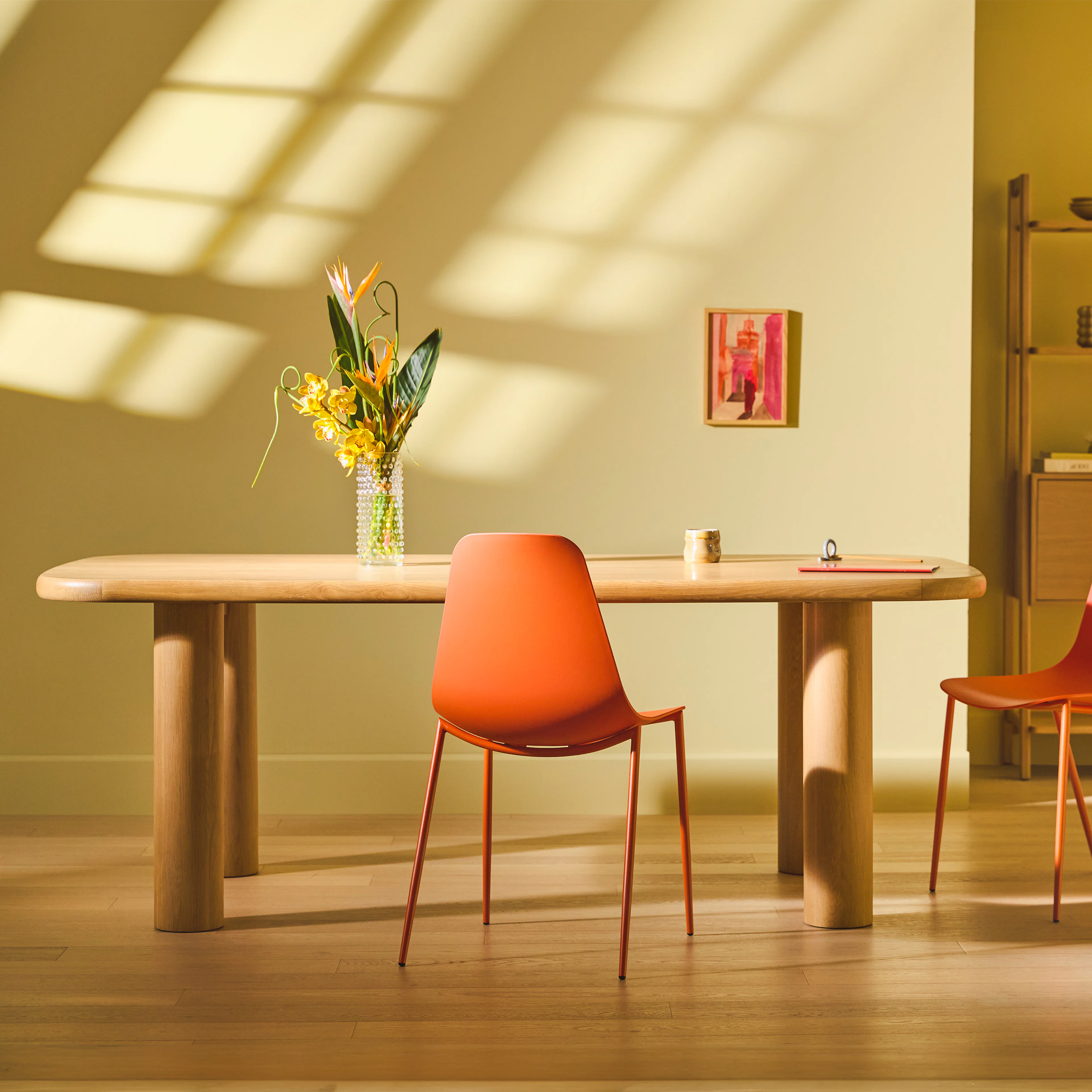 Adel 82.5" Dining Table - White Oak
