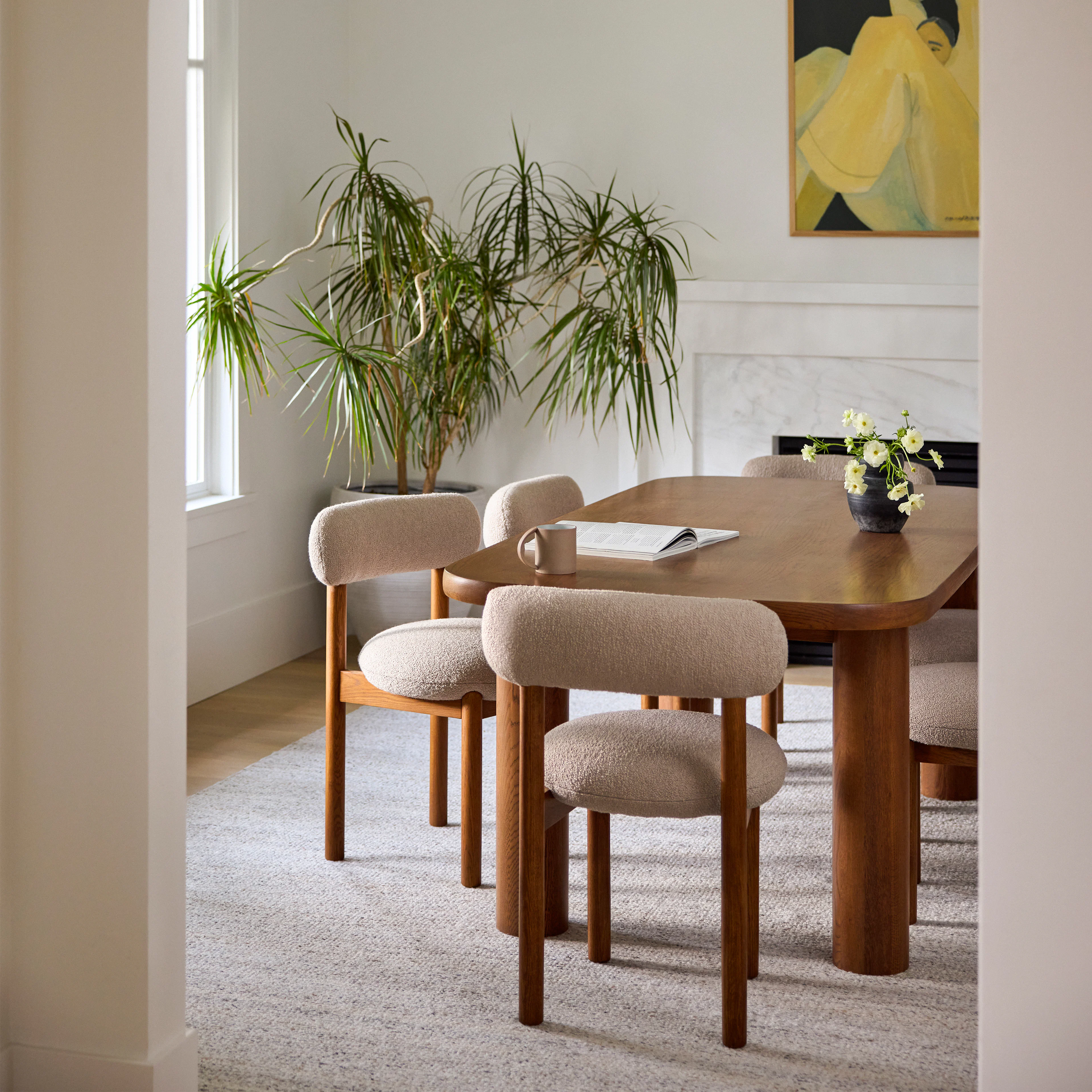 Adel 82.5" Dining Table - Smoked Oak