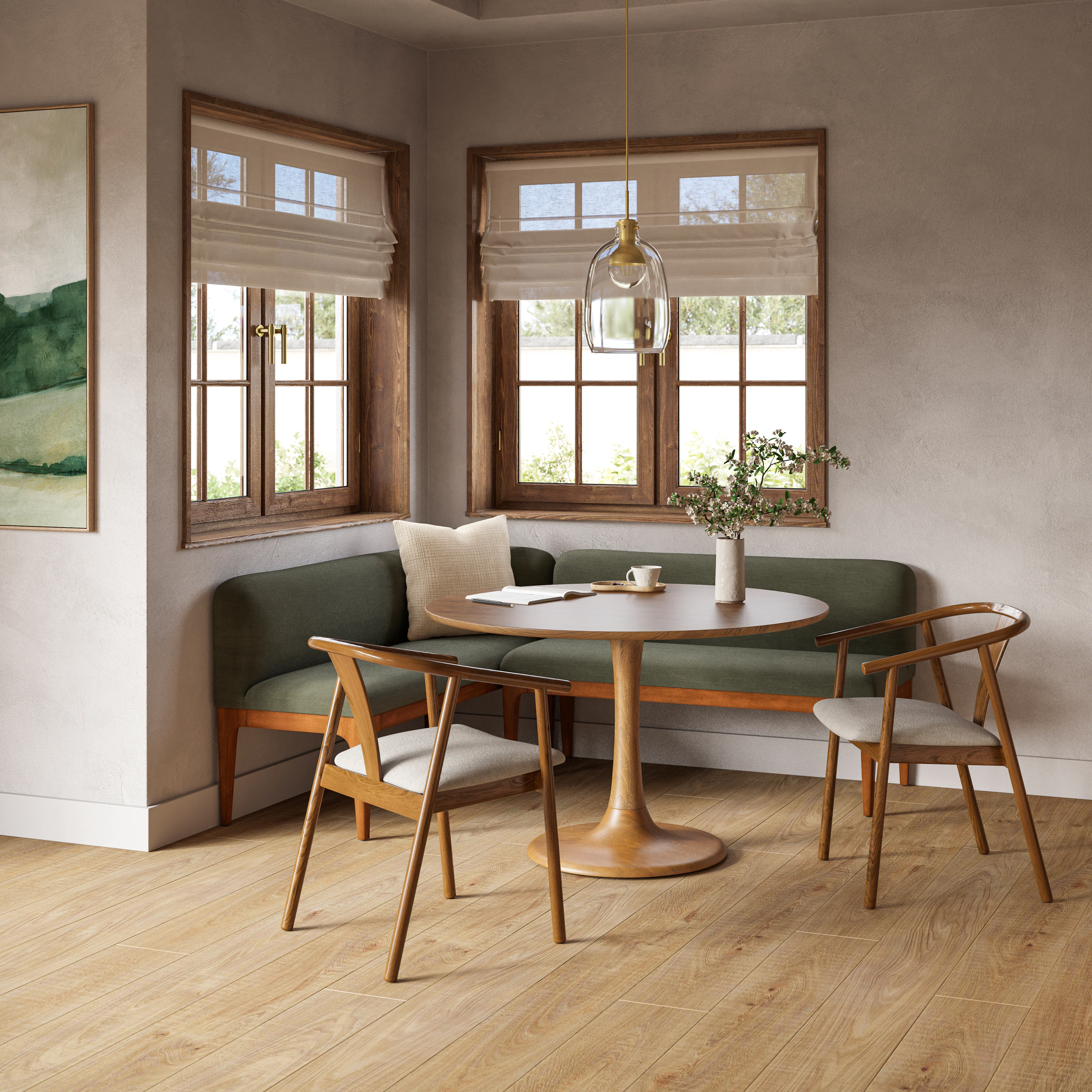 Hendrick 47.25" Dining Table - Smoked Oak