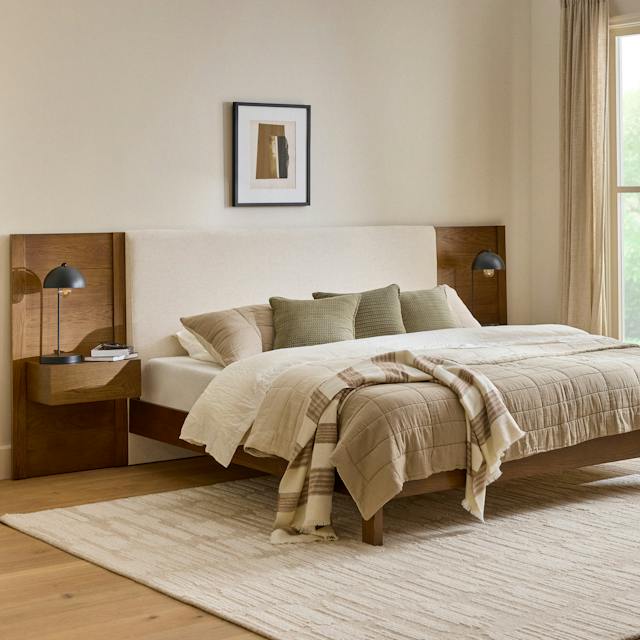 Contemporary, Mid Century & Modern King Sized Bed Frames | Article