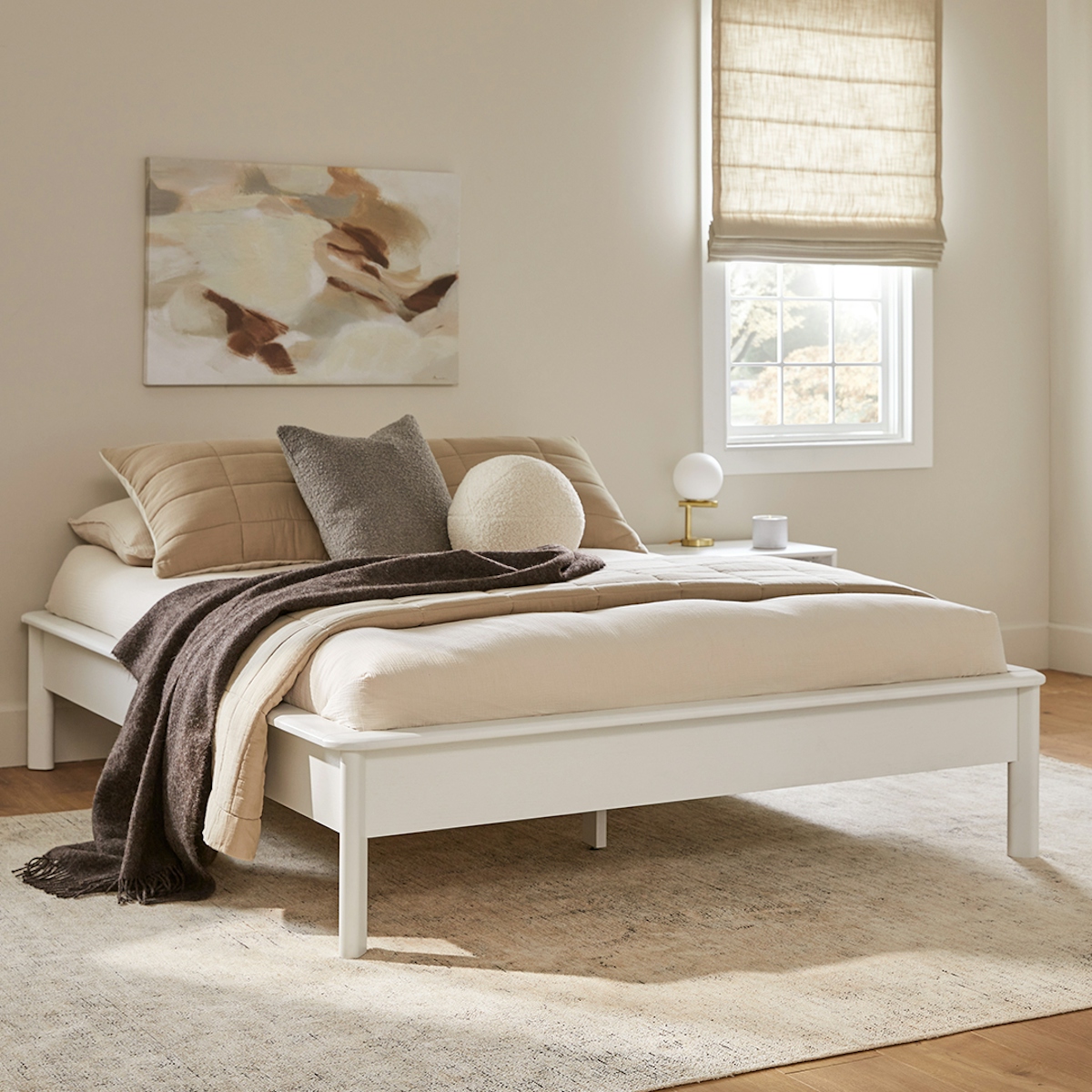 Pactera White Ash Queen-Sized Bed | Article