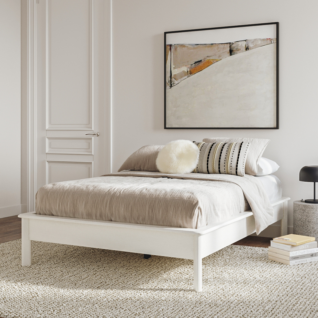 Pactera White Full/Double-Sized Bed | Article