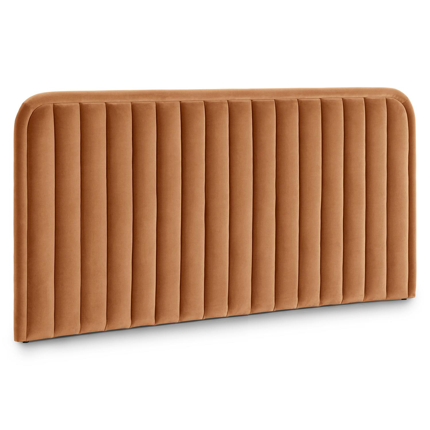Rolph Plush Pacific Rust King Tufted Channel Headboard | Article