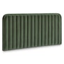 Rolph King Velvet Headboard - Plush Pacific Green