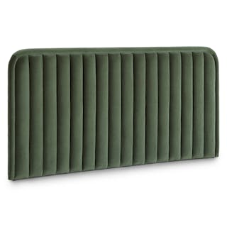 Rolph King Velvet Headboard - Plush Pacific Green