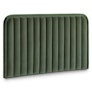 Rolph Queen Velvet Headboard - Plush Pacific Green