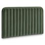 Rolph Queen Velvet Headboard - Plush Pacific Green
