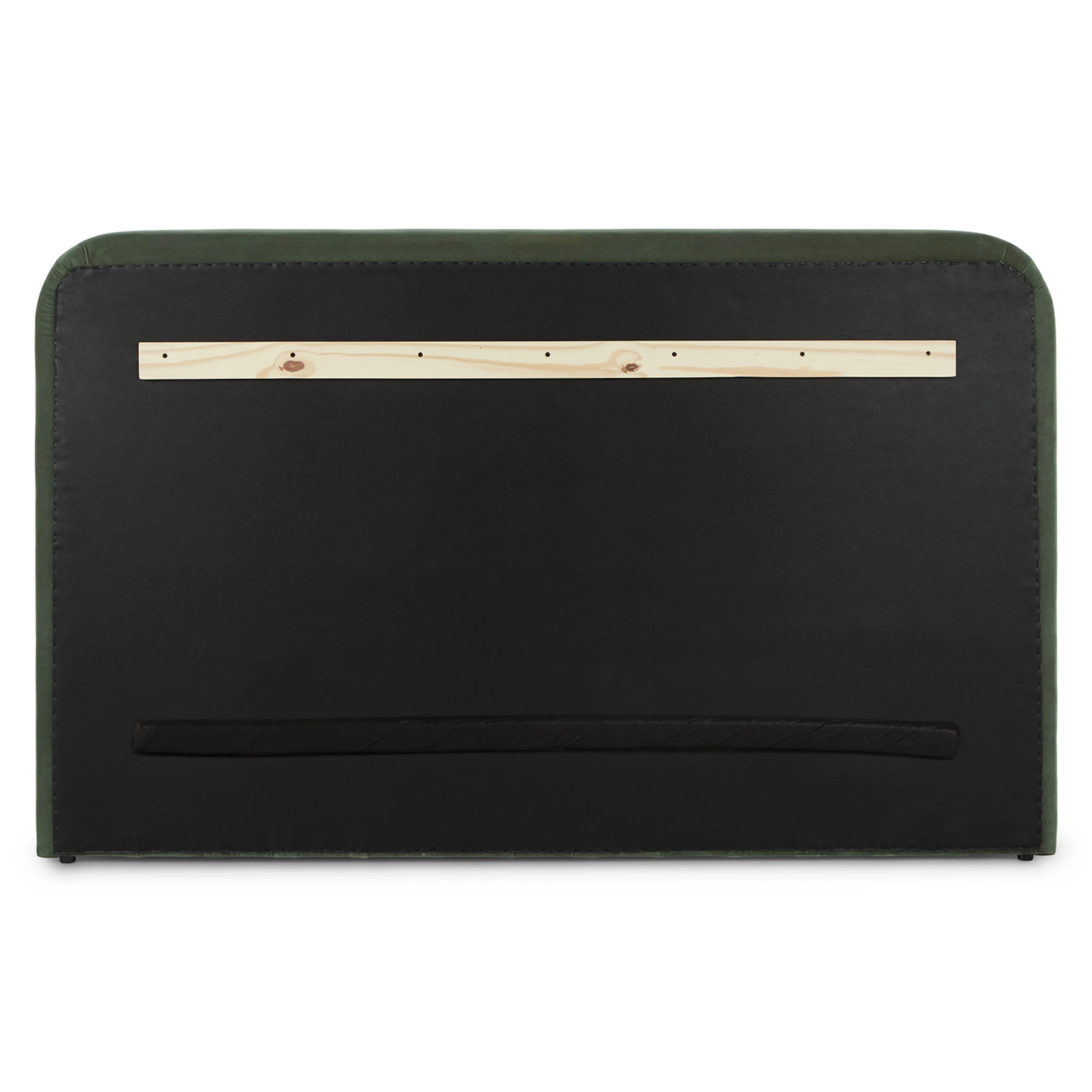 Rolph Queen Velvet Headboard - Plush Pacific Green