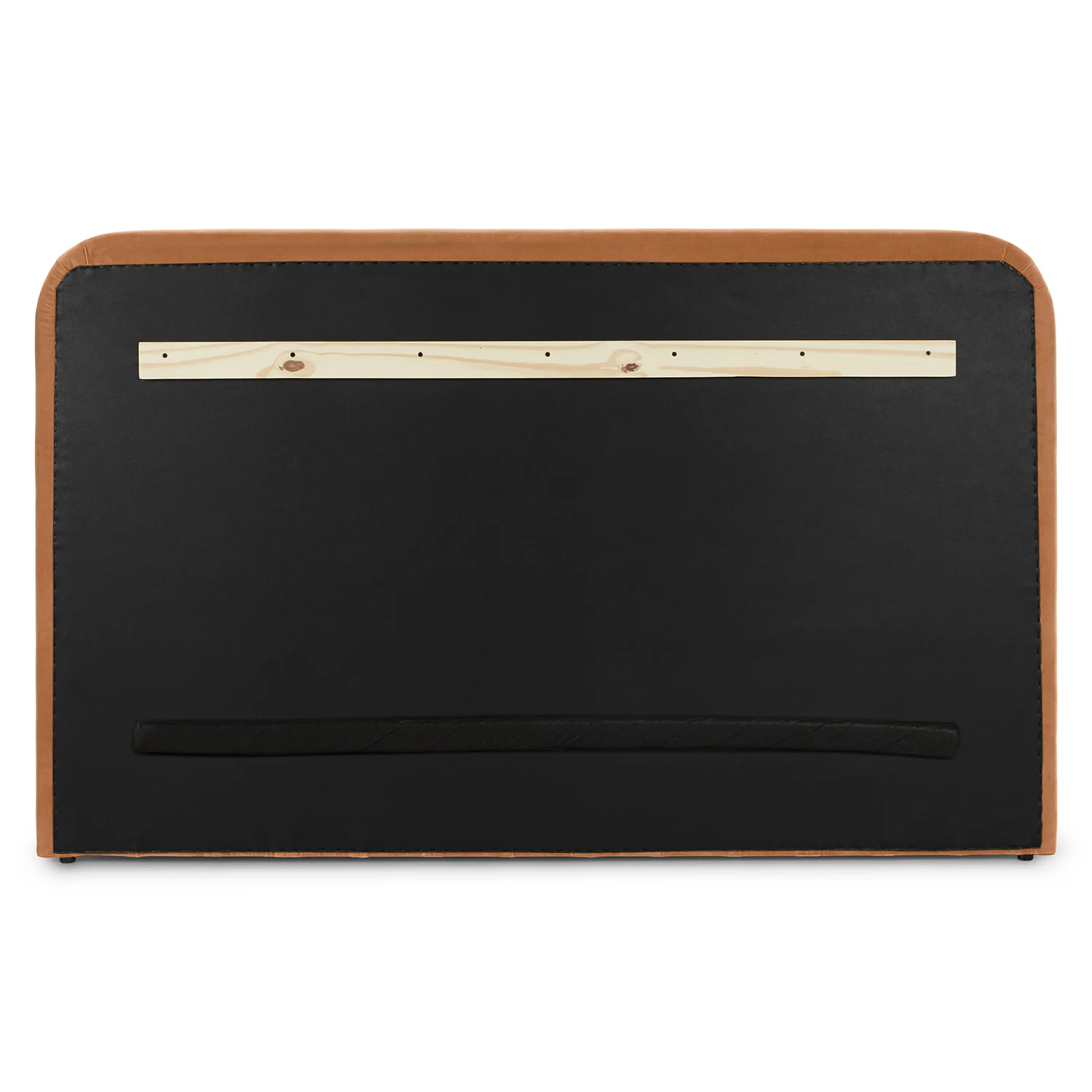 Rolph Queen Velvet Headboard - Plush Pacific Rust