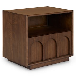 Prima 1-Drawer Nightstand - Walnut
