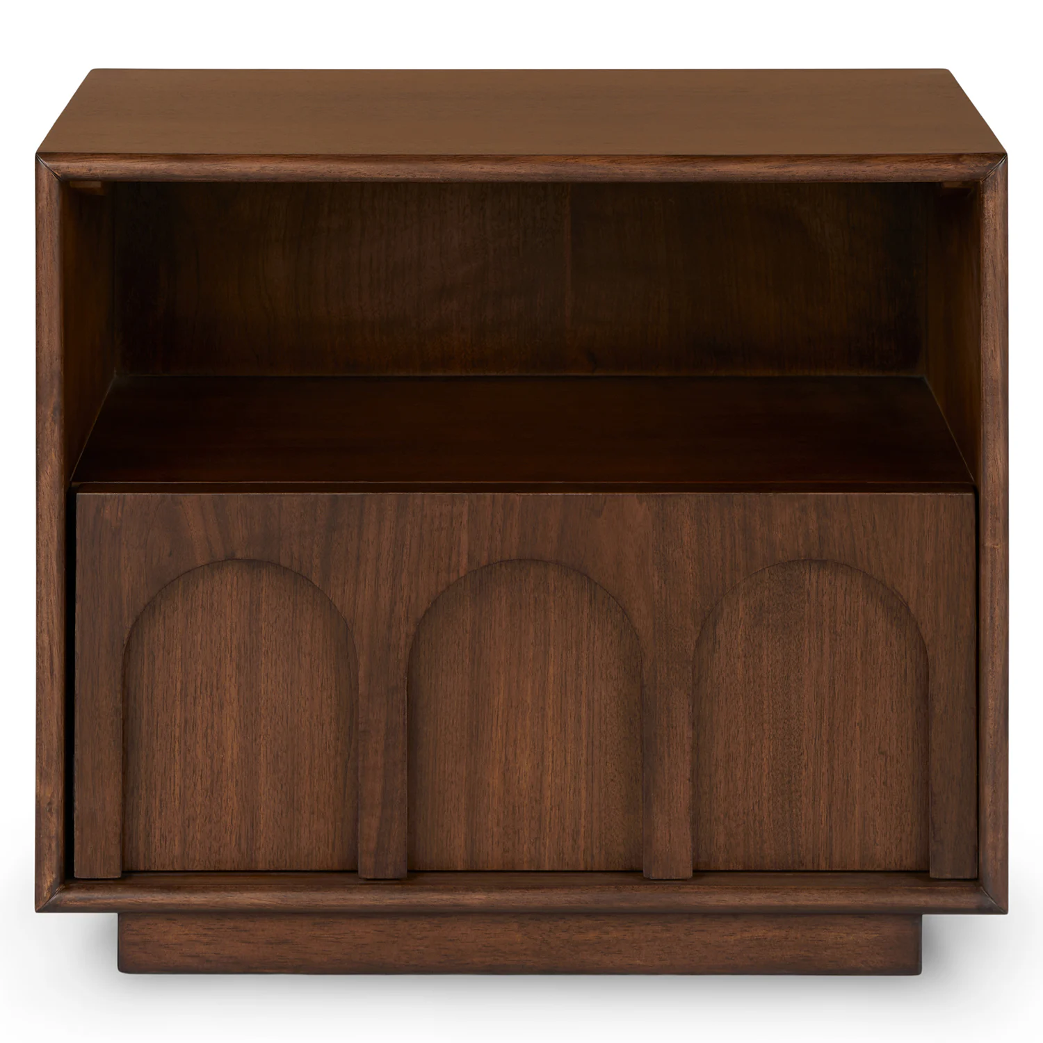 Prima 1-Drawer Nightstand - Walnut