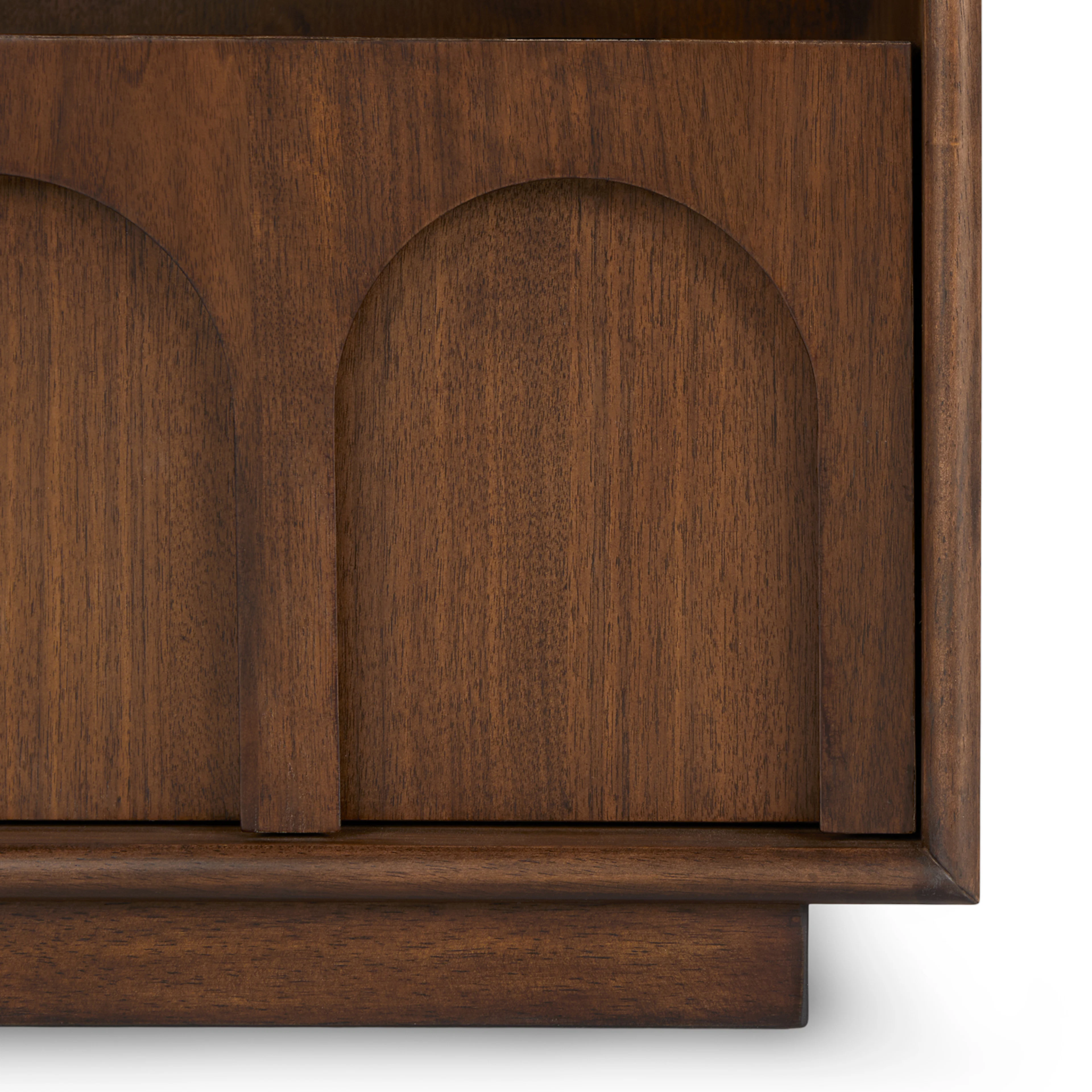 Prima 1-Drawer Nightstand - Walnut