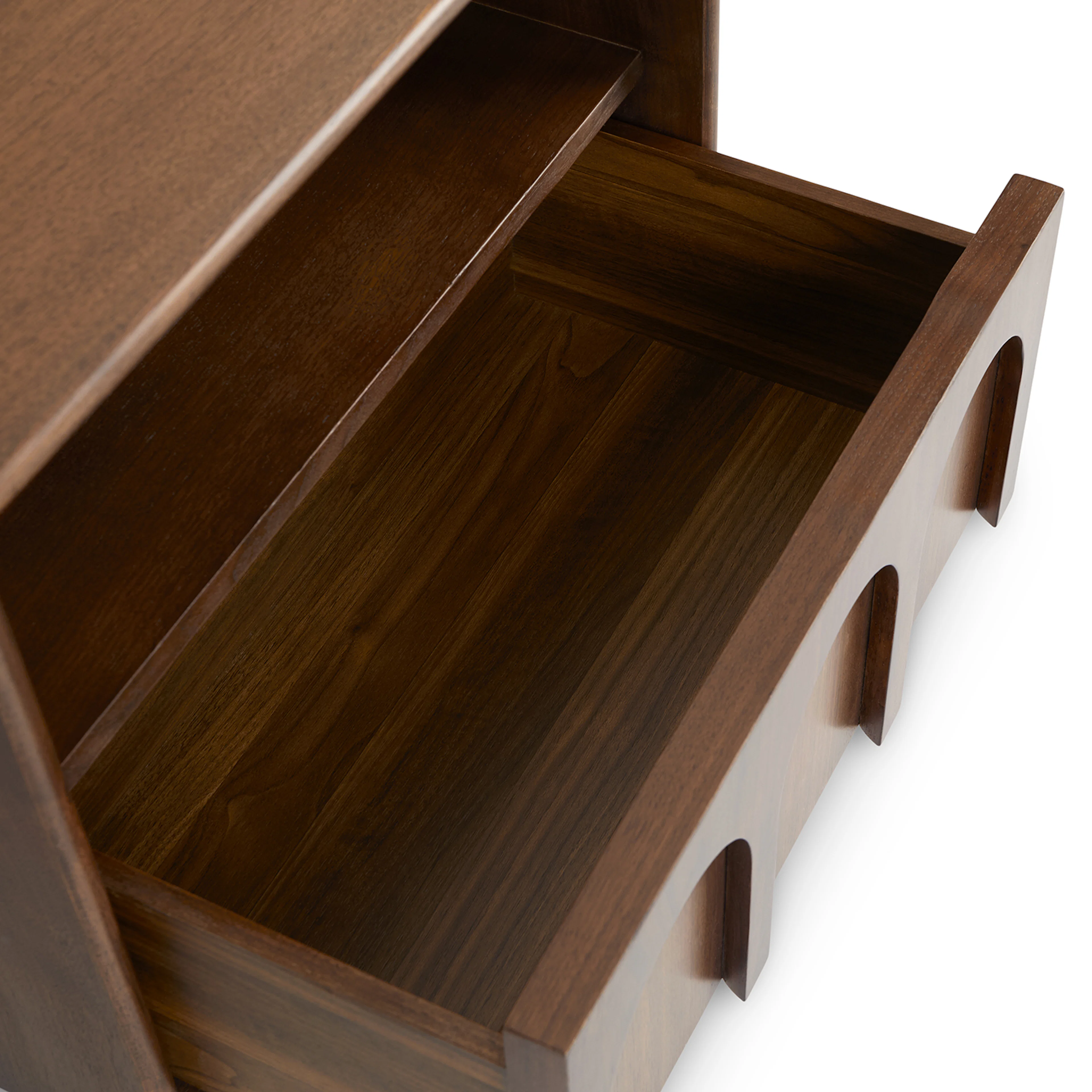Prima 1-Drawer Nightstand - Walnut
