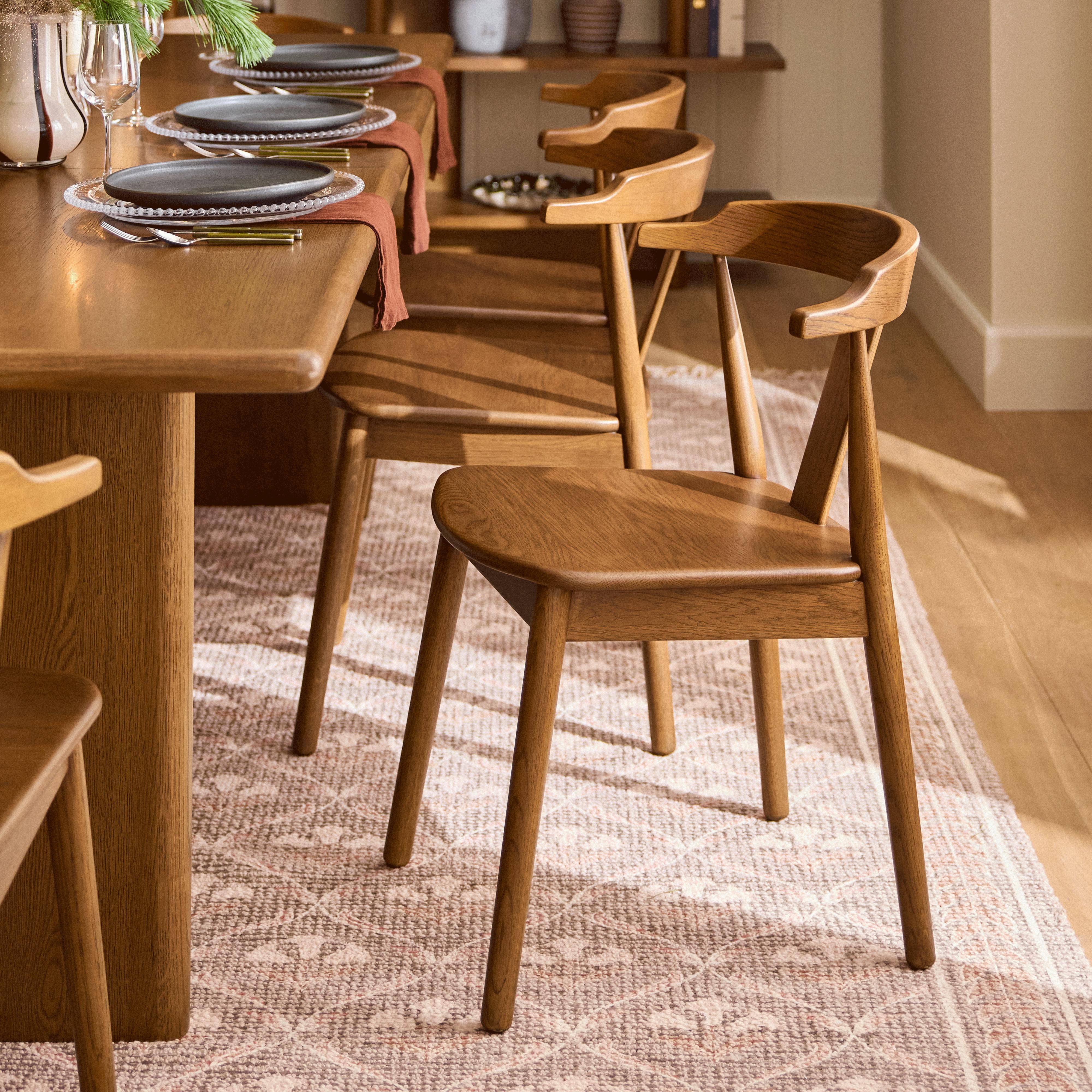 Morton Solid Smoked Oak Dining Chair | Article