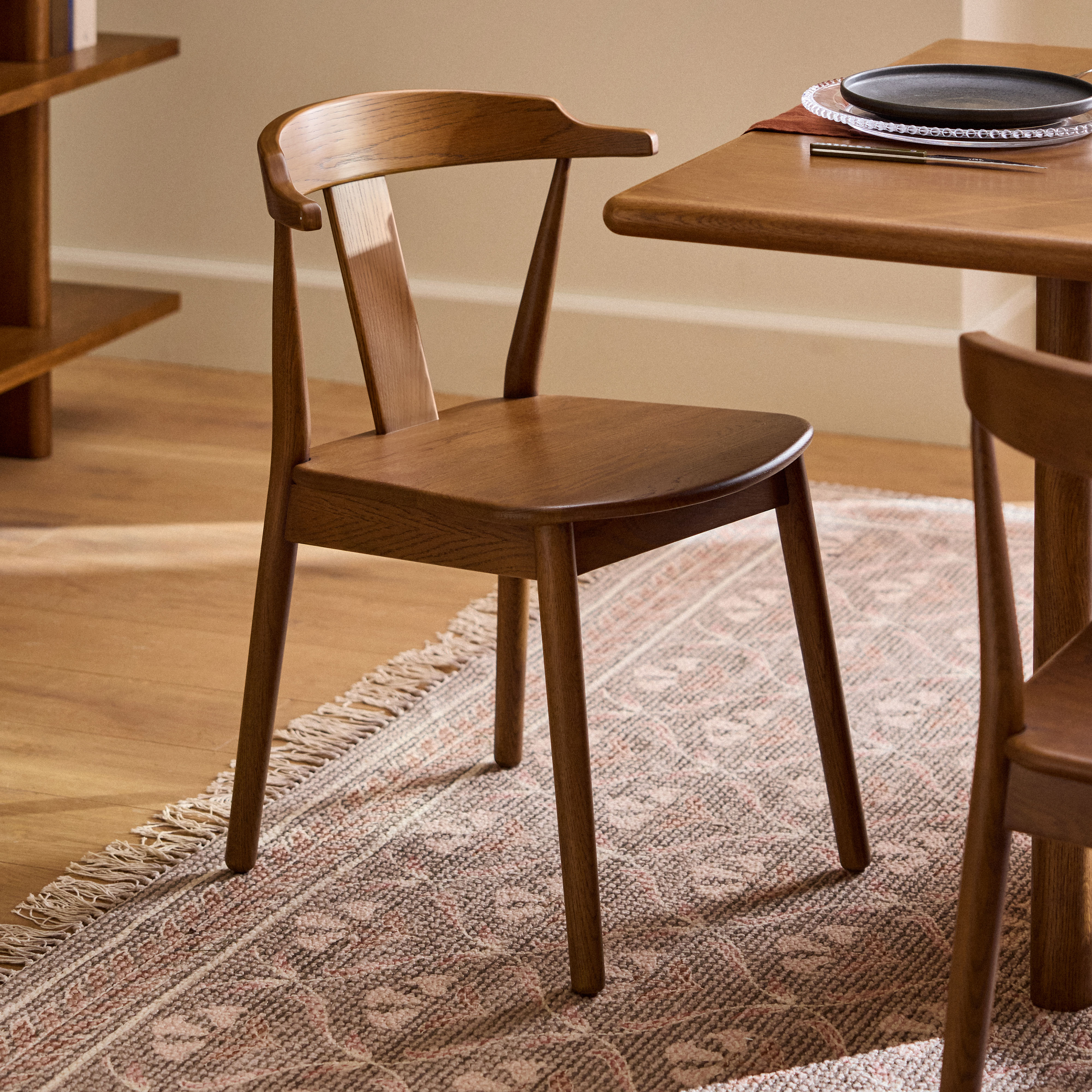 Morton Solid Smoked Oak Dining Chair | Article