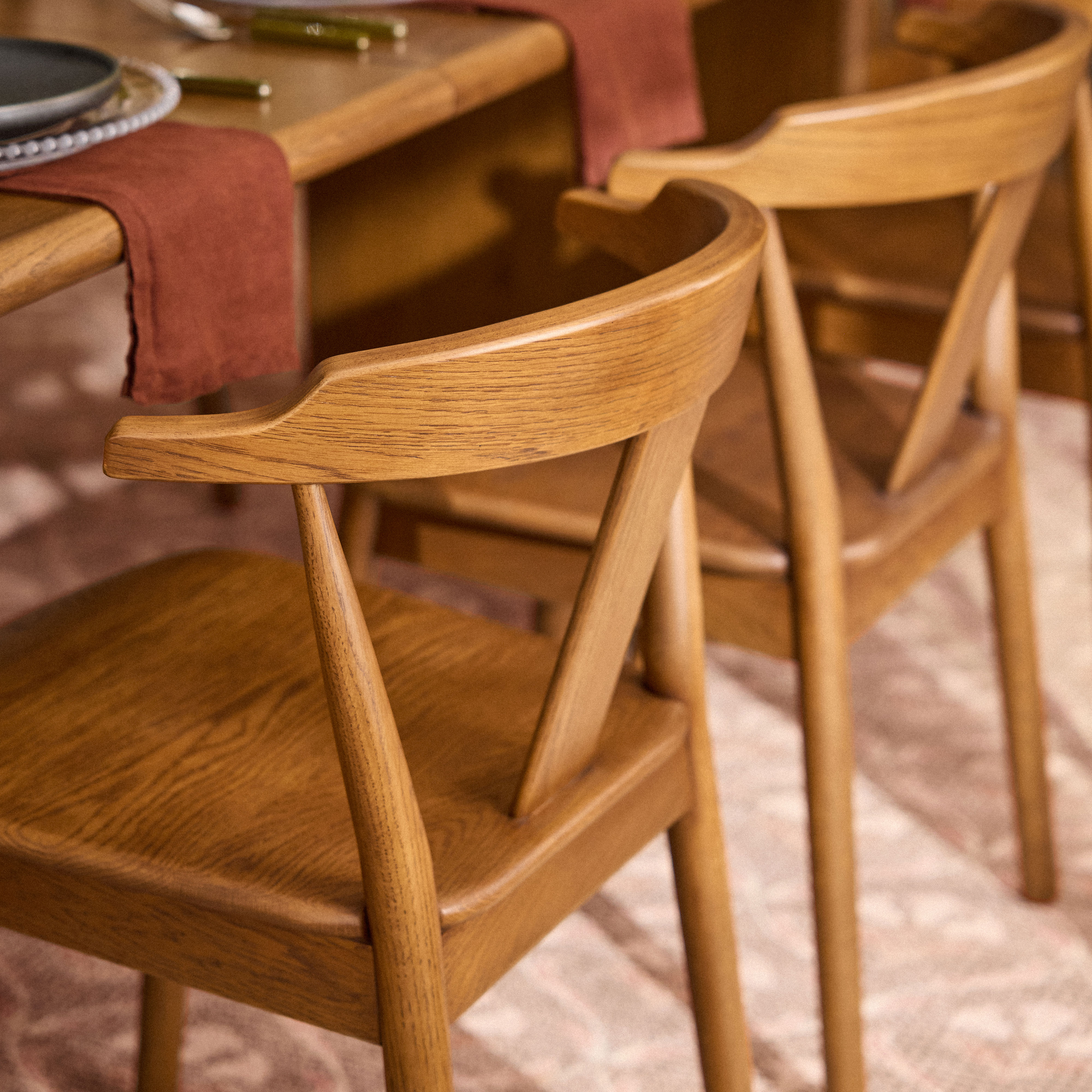 SQ OAK CHAIR お値下げ不可 Morton Solid Smoked Oak Dining Chair | Article