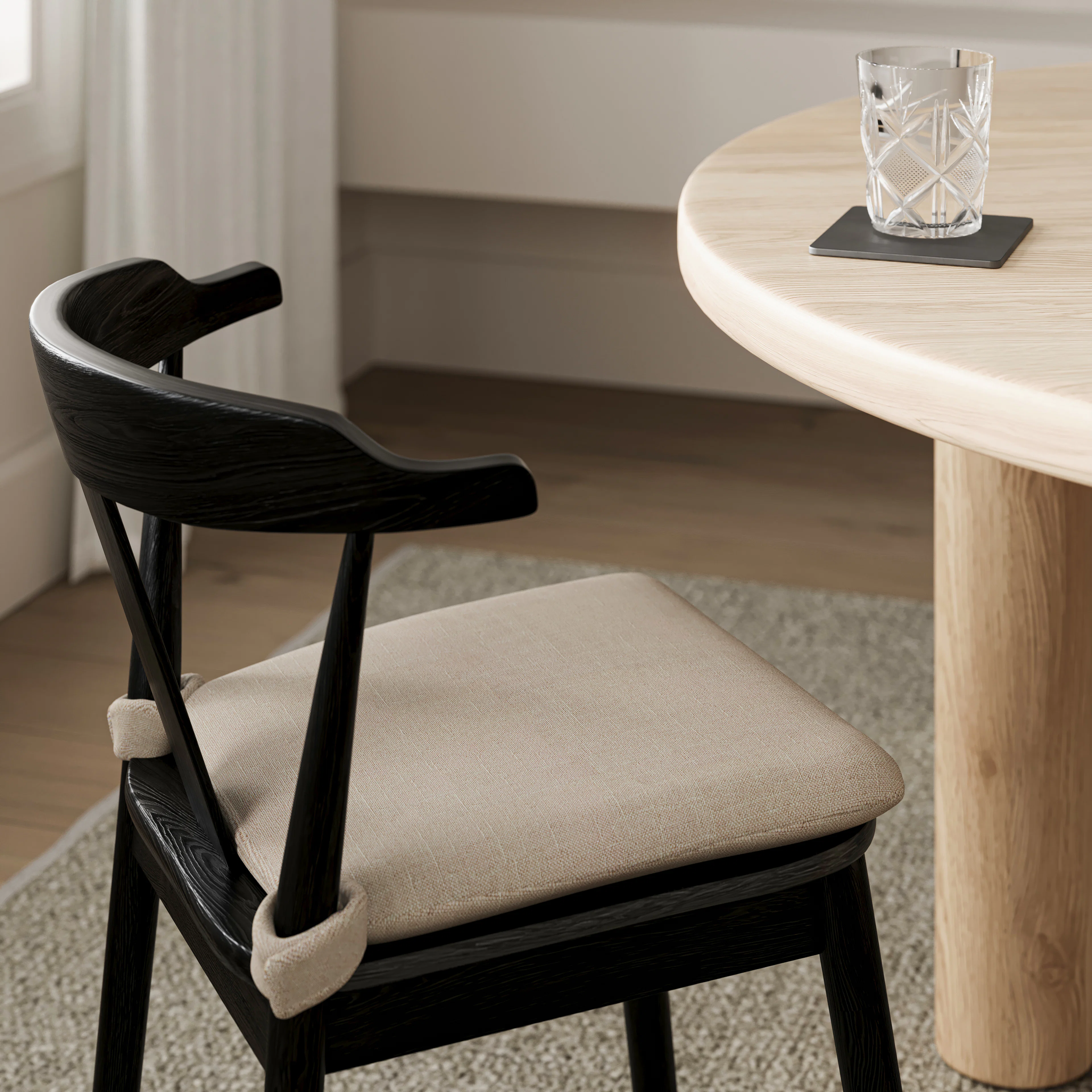 Morton Dining Chair - Black Ash