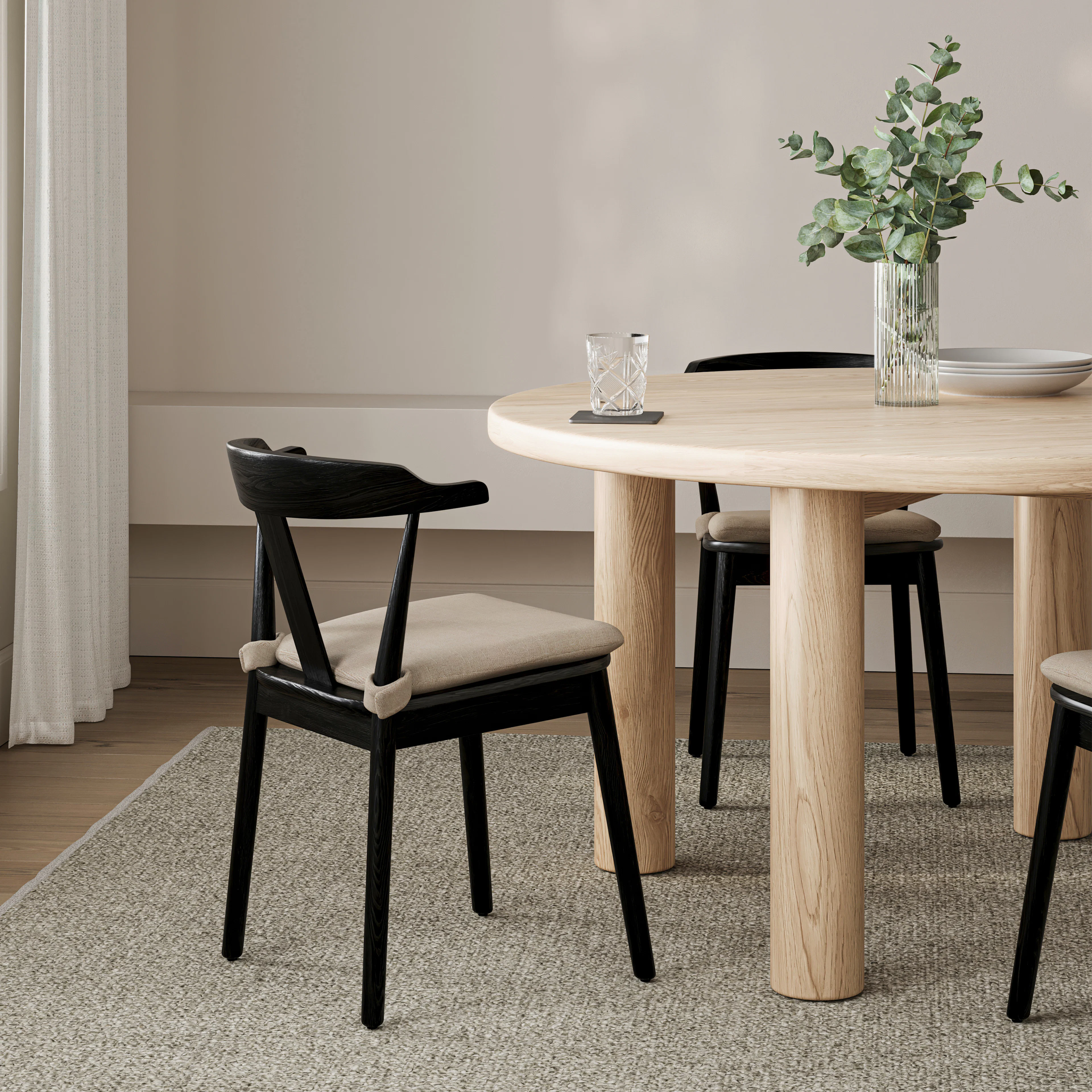 Morton Dining Chair - Black Ash